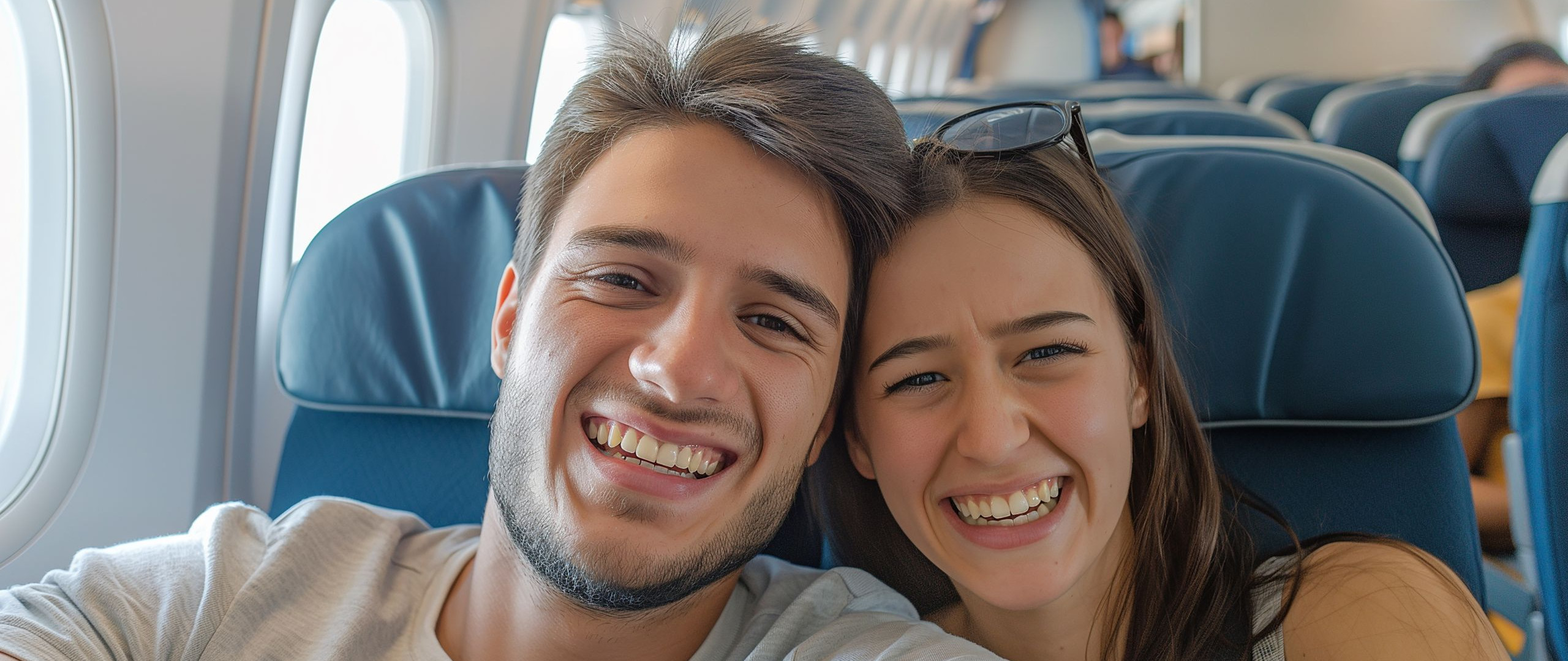 Paar auf dem Weg in die USA