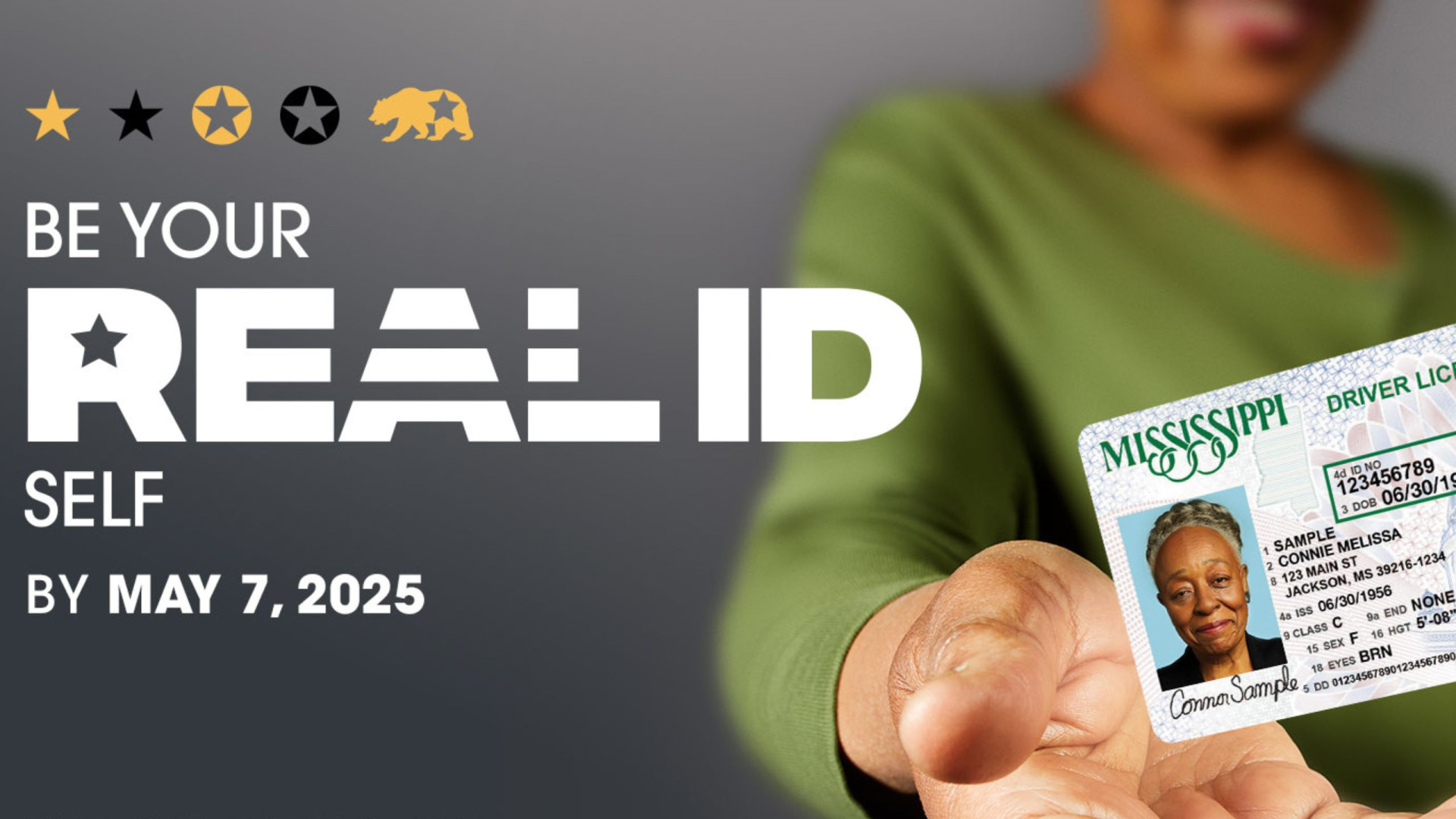 Bild von einem Real ID Ausweisdokument