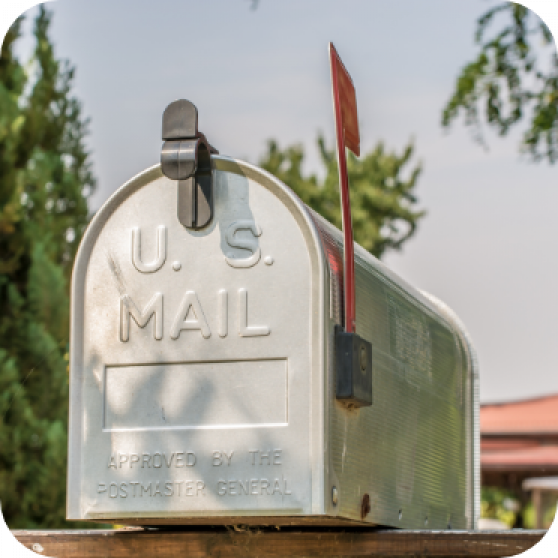 Bild von einem amerikanischen Briefkasten