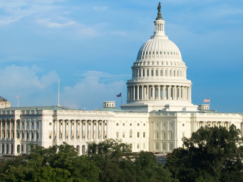 Bild von dem Kapitol in Washington dem Sitz des US-Kongresses