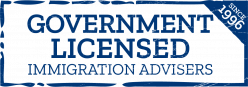 Image of the government license as immigration advisers